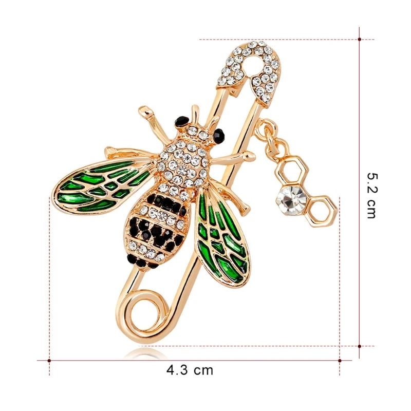 Bee Brooch Fashion Rhinestone Clothing Backpack Pin Creative Corsage Badge Icons pins for women
Bee Brooch Fashion Rhinestone Clothing Backpack Pin Creative Corsage Badge Icons pins for women