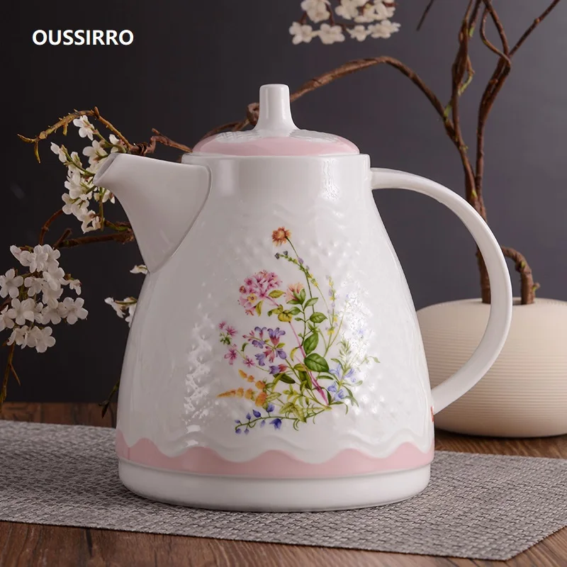 2300ML Jingdezhen Ceramic Pitchers Water Bottles Cold Kettle No Explosion Jug Large Capacity Household Ceramic Teapot
2300ML Jingdezhen Ceramic Pitchers Water Bottles Cold Kettle No Explosion Jug Large Capacity Household Ceramic Teapot