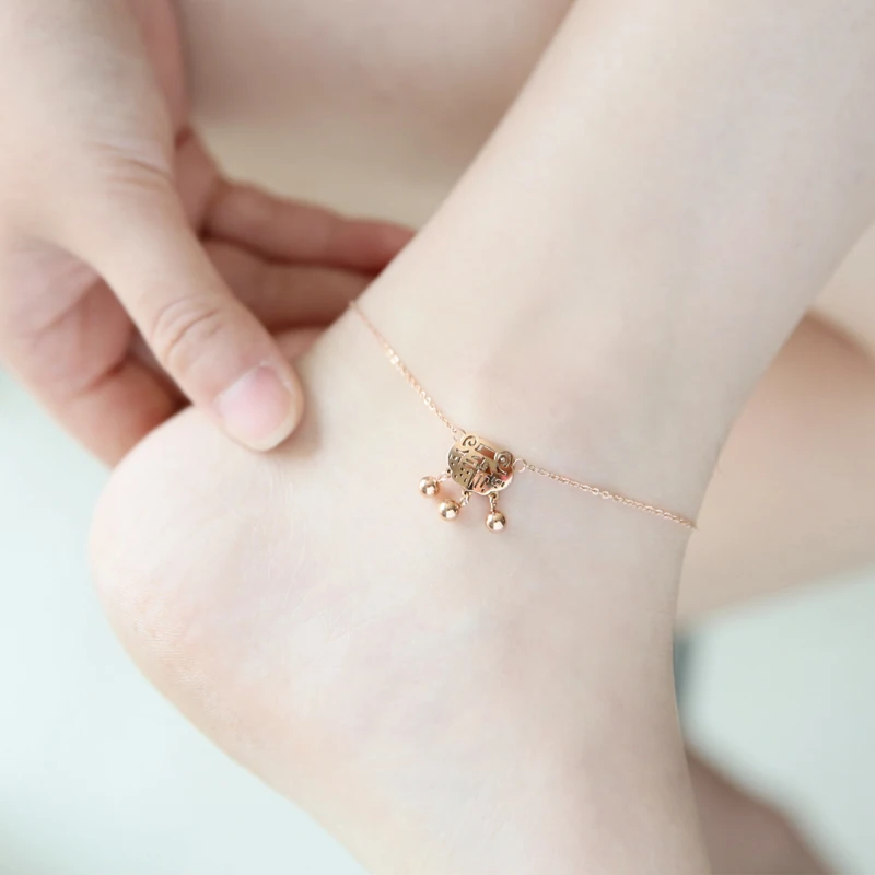 YUN RUO Fashion Rose Gold Color Anklet Lucky Longevity Lock Chain Woman 316 L Stainless Steel Jewelry Top Quality Not Fade 2020
YUN RUO Fashion Rose Gold Color Anklet Lucky Longevity Lock Chain Woman 316 L Stainless Steel Jewelry Top Quality Not Fade 2020