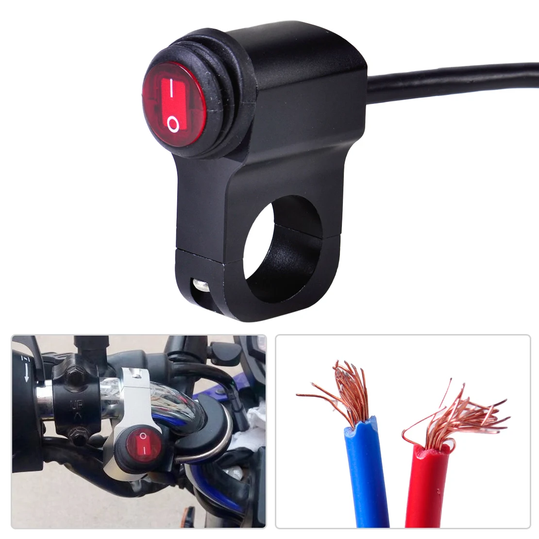 DWCX New Black Waterproof Motorcycle Headlight Fog Spotlight 12V 16A ON/OFF Switch 23mm Handlebar Mounting for Motorbike Battery
DWCX New Black Waterproof Motorcycle Headlight Fog Spotlight 12V 16A ON/OFF Switch 23mm Handlebar Mounting for Motorbike Battery