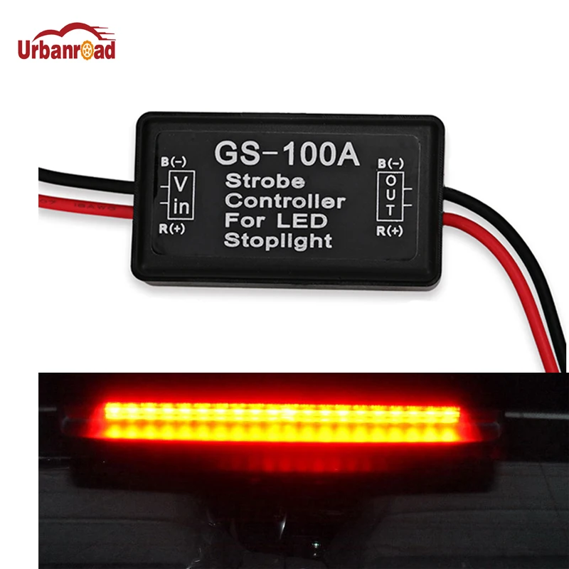 Urbanroad Универсальный GS-100A scintillator светодиодный высокое тормозной фонарь светильник контроллер для переключения режимов мигания светодиодны...
Urbanroad Универсальный GS-100A scintillator светодиодный высокое тормозной фонарь светильник контроллер для переключения режимов мигания светодиодны...