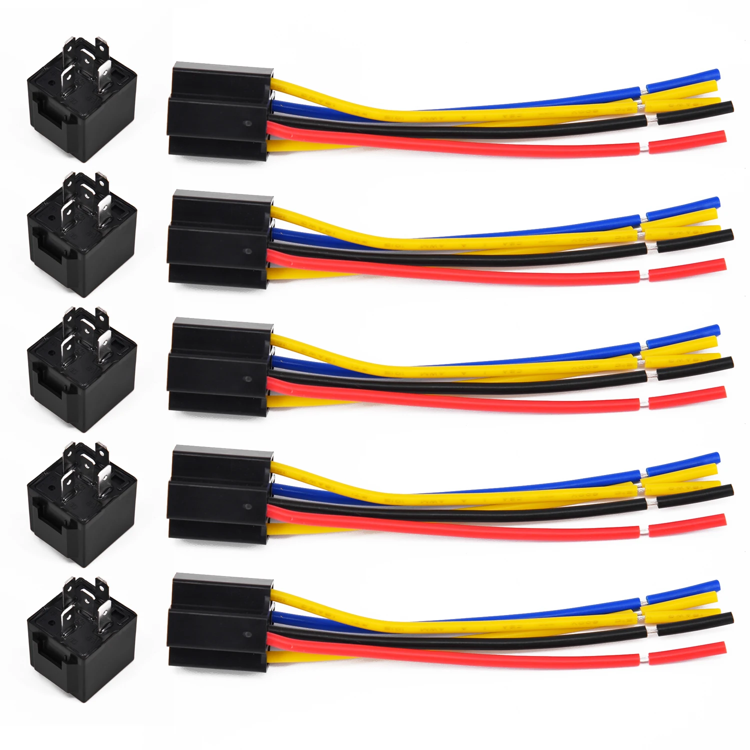 5X 12V 12 Volt DC 40A AMP Relay & Socket SPDT 5Pin 5 Wire For Car Auto Truck Pro
5X 12V 12 Volt DC 40A AMP Relay & Socket SPDT 5Pin 5 Wire For Car Auto Truck Pro