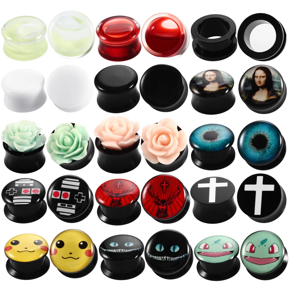 2Pcs Acrylic Ear Plugs and Tunnels Expander Tunel Piercing Flexible Ear Gauges Earring for Women Body Jewelry Piercing Stretcher
2Pcs Acrylic Ear Plugs and Tunnels Expander Tunel Piercing Flexible Ear Gauges Earring for Women Body Jewelry Piercing Stretcher