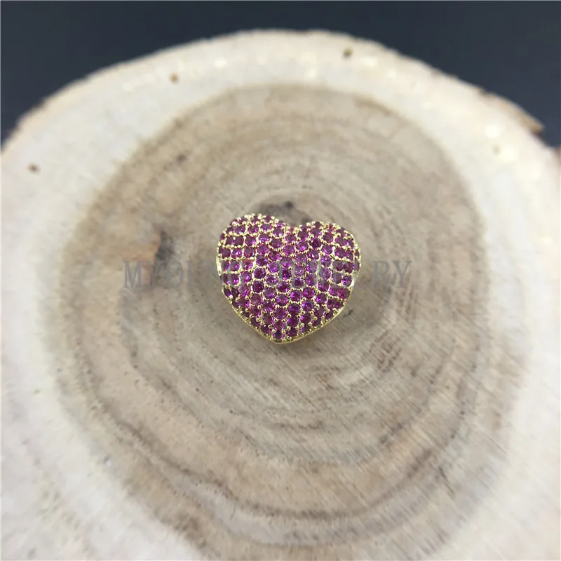 MY0687 Micro Pave Heart Shape Beads, Pure Gold Color Micro Inlay Zircon Beads,Brass Zircon Drilled Jewelry Making Beads
MY0687 Micro Pave Heart Shape Beads, Pure Gold Color Micro Inlay Zircon Beads,Brass Zircon Drilled Jewelry Making Beads