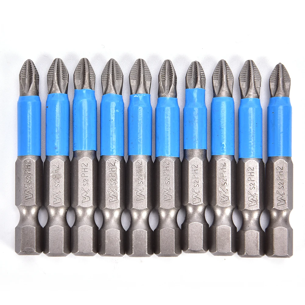 One Or 10pcs PH2 Anti Slip Electric Screwdriver Bit Magnetic Hand Tools Bits Precision Hex Shank 50mm
One Or 10pcs PH2 Anti Slip Electric Screwdriver Bit Magnetic Hand Tools Bits Precision Hex Shank 50mm