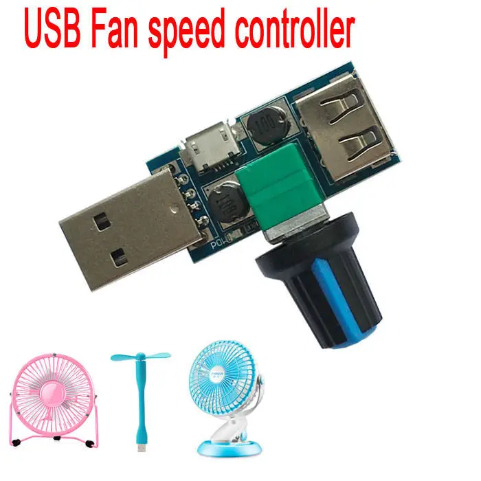 DC 5-12V 5W USB Fan Governor Wind Speed Controller Air Volume Regulator Cooling Mute Multi Function Fan Speed Switch Module
DC 5-12V 5W USB Fan Governor Wind Speed Controller Air Volume Regulator Cooling Mute Multi Function Fan Speed Switch Module