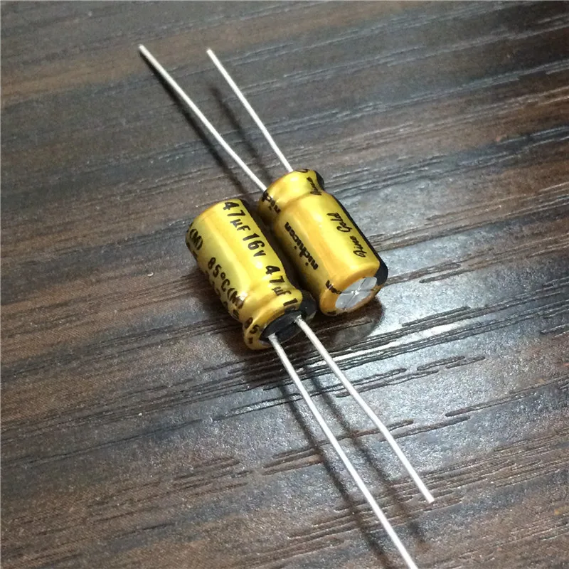 100 шт. 47 мкФ 16V NICHICON FG (золото) 6 3x11 мм 16V47uF высокое Класс аудио конденсатор с