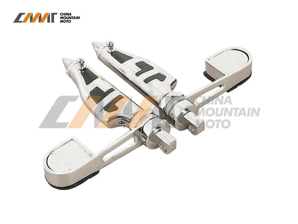 Stiletto Foot Pegs Footrest & Heel Stirrup case for Harley Softail Sportster 883 1200