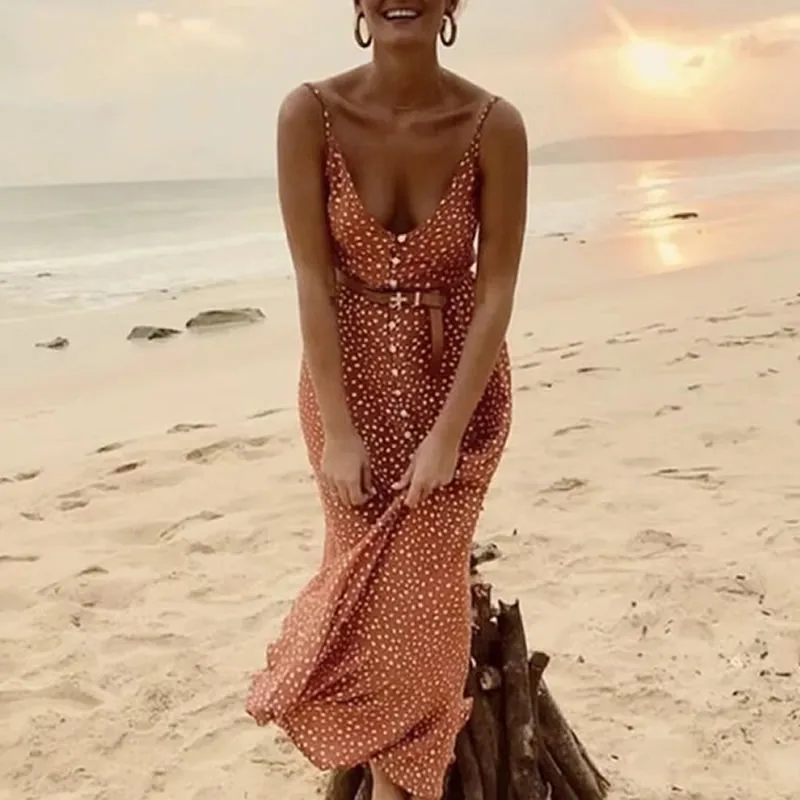 Cotton Slim Long Style One-Piece Dress 2019 Backless Off Shoulder Printed Bohemian Style Long Dress With Botton Beach Vacation
Cotton Slim Long Style One-Piece Dress 2019 Backless Off Shoulder Printed Bohemian Style Long Dress With Botton Beach Vacation