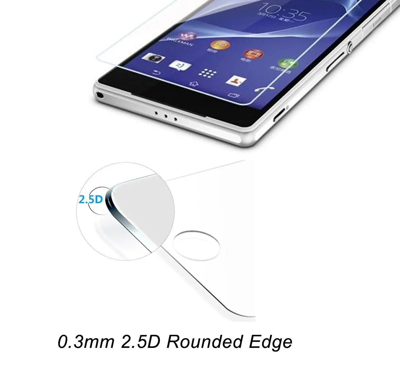 5 шт./лот закаленное Стекло для sony Xperia E4G/E4G двойной E2003 E2033 Экран протектор Защитная