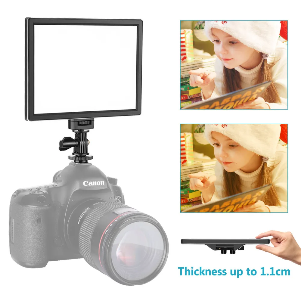 Neewer Camera LED Video Light - SMD LED Light Panel for Softer Lighting Photography,3200K to 5600K Variable Color Temperature
Neewer Camera LED Video Light - SMD LED Light Panel for Softer Lighting Photography,3200K to 5600K Variable Color Temperature