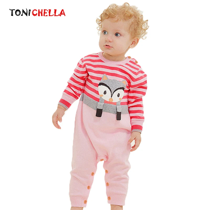 Baby Rompers Knitting Cartoon Fox Pattern Cotton Long Sleeve Jumpsuits Boys Girls Newborns Winter Autumn Warm Clothing CL5185
Baby Rompers Knitting Cartoon Fox Pattern Cotton Long Sleeve Jumpsuits Boys Girls Newborns Winter Autumn Warm Clothing CL5185