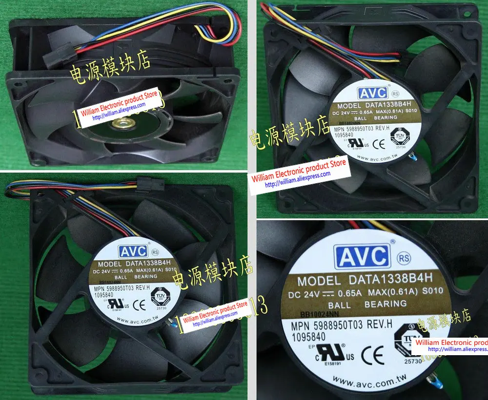 Original AVC DATA1338B4H 24V 0.65A thermostat comes with high quality ball bearing cooling fan
Original AVC DATA1338B4H 24V 0.65A thermostat comes with high quality ball bearing cooling fan