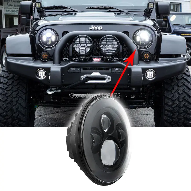 7 INCH LED Headlight Bulb Kit For Jeeps Wrangler JK 2 Door 4 Door Motorcycle LED H13 H4 Fog Headlamp Truck High/Low Light
7 INCH LED Headlight Bulb Kit For Jeeps Wrangler JK 2 Door 4 Door Motorcycle LED H13 H4 Fog Headlamp Truck High/Low Light