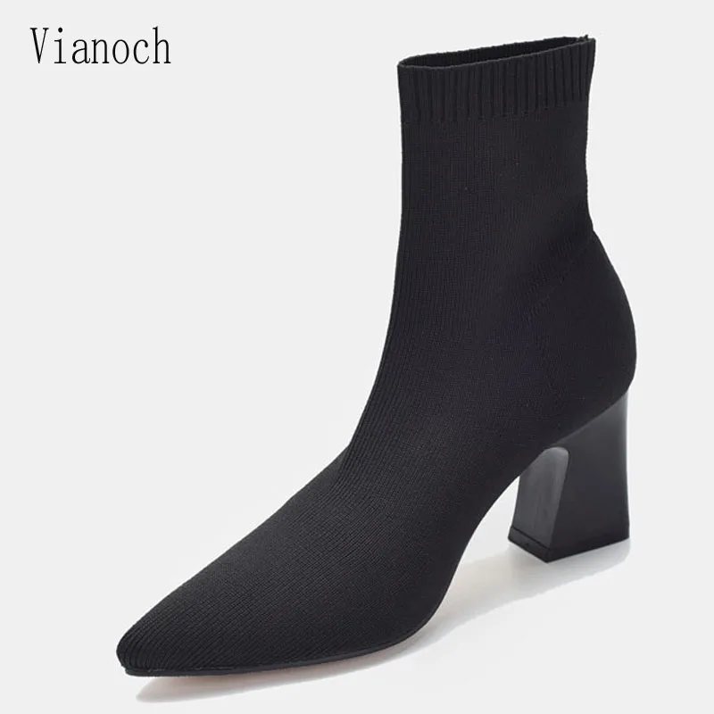 Fashion New Ankle Boots Women Spring Autumn High Heels Pointed Toe Shoes Stretchy Fabric Shoes Woman aa0099
Fashion New Ankle Boots Women Spring Autumn High Heels Pointed Toe Shoes Stretchy Fabric Shoes Woman aa0099