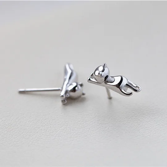 Promotion!!1Pair New Silver Stud Earrings 925 Sterling Cat Silver Earrings Jewelry For Women Statement Earrings
Promotion!!1Pair New Silver Stud Earrings 925 Sterling Cat Silver Earrings Jewelry For Women Statement Earrings