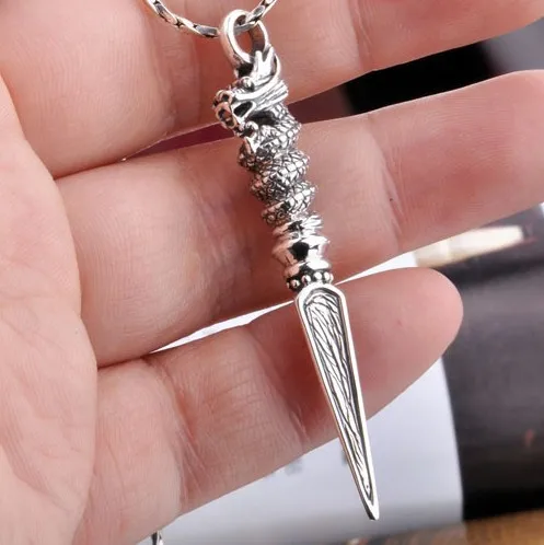 Handmade 925 Silver Tibetan Dragon Dorje Pendant vintage thai silver dragon power pendant man jewelry gift dorje amulet
Handmade 925 Silver Tibetan Dragon Dorje Pendant vintage thai silver dragon power pendant man jewelry gift dorje amulet