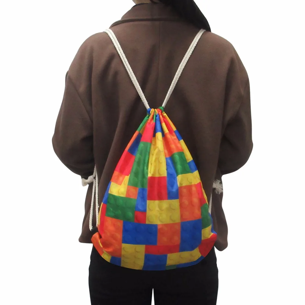 Школьный рюкзак на шнурке для девочек милый дорожный ранец с принтом немецкой