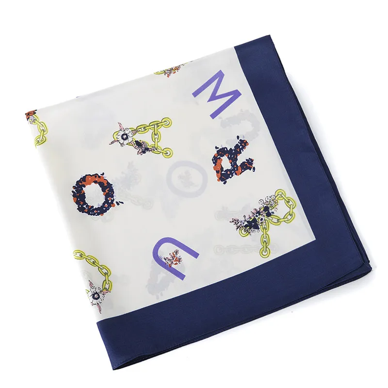 MENGLINXI 60cm*60cm 2021 New Luxury Brand Letter Print Women Twill Silk Scarf Small Square Scarves Fashion Headband Hijab
MENGLINXI 60cm*60cm 2021 New Luxury Brand Letter Print Women Twill Silk Scarf Small Square Scarves Fashion Headband Hijab