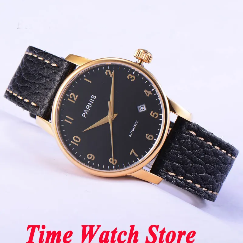 Parnis 38mm black dial golden hands and marks date sapphire glass MIYOTA Automatic movement Men's watch 582 watches women
Parnis 38mm black dial golden hands and marks date sapphire glass MIYOTA Automatic movement Men's watch 582 watches women
