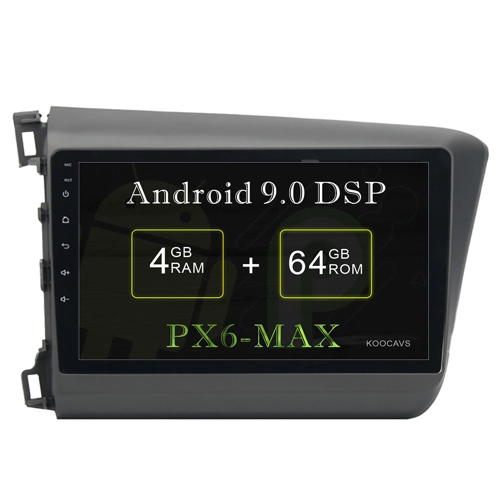 KOOCAVS 9" IPS Android 9.0 Car GPS Radio Player for Honda Civic 2012 2013 2014 with 4GB+64GB Stereo Multimedia Headunit
KOOCAVS 9" IPS Android 9.0 Car GPS Radio Player for Honda Civic 2012 2013 2014 with 4GB+64GB Stereo Multimedia Headunit