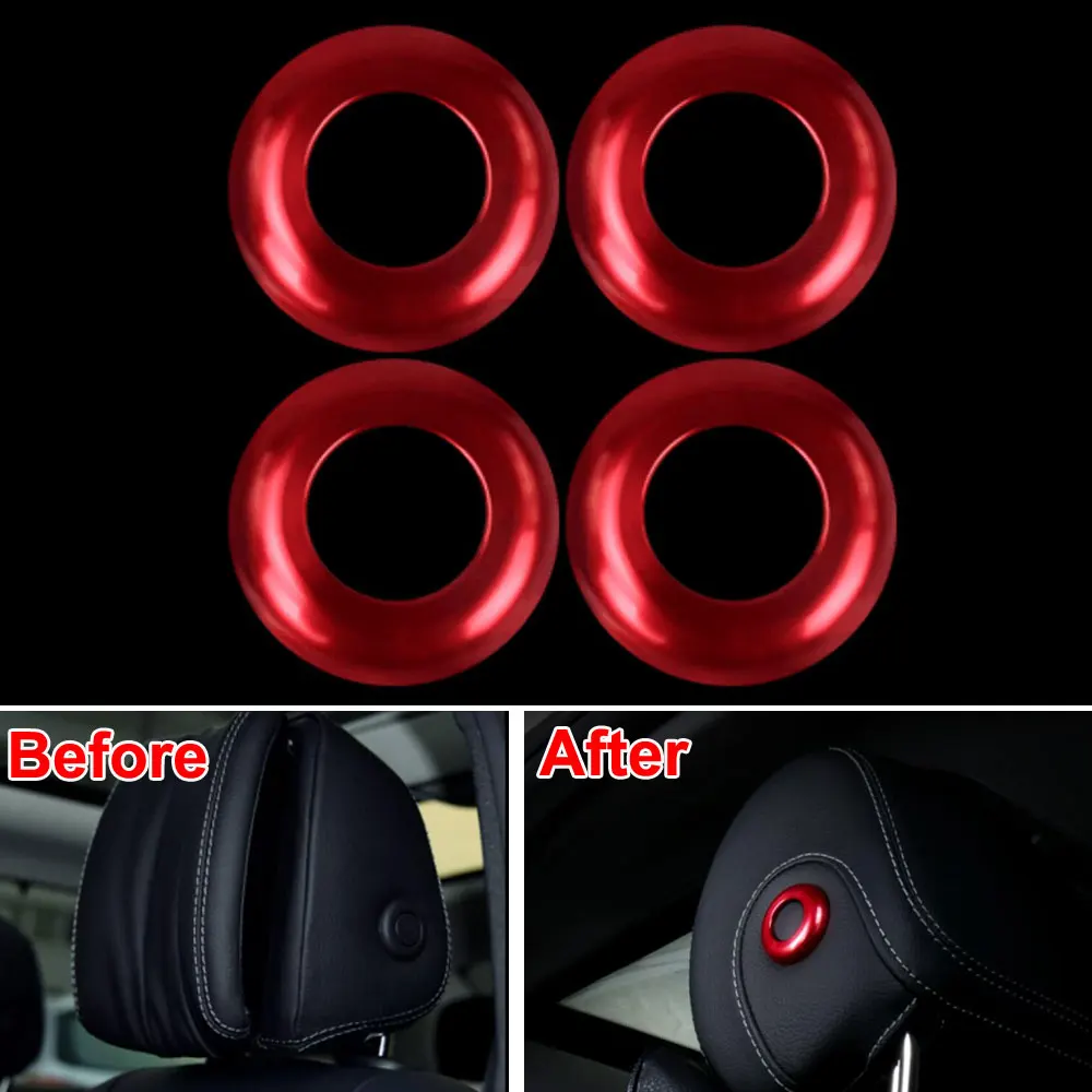 Auto 4pcs/set ABS Inner Seat Headrest Adjust Cover Trim Ring Decoration for Benz C Class GLC260 200 300 Car Styling
Auto 4pcs/set ABS Inner Seat Headrest Adjust Cover Trim Ring Decoration for Benz C Class GLC260 200 300 Car Styling