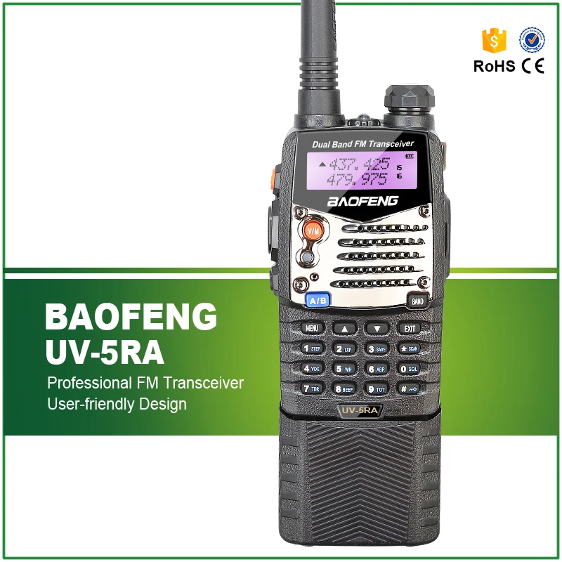 Baofeng UV-5RA портативная рация с длинным аккумулятором 5 Вт, двухдиапазонное портативное радио UHF 400-520 МГц VHF 136-174 МГц UV 5RA двухстороннее радио
Baofeng UV-5RA портативная рация с длинным аккумулятором 5 Вт, двухдиапазонное портативное радио UHF 400-520 МГц VHF 136-174 МГц UV 5RA двухстороннее радио