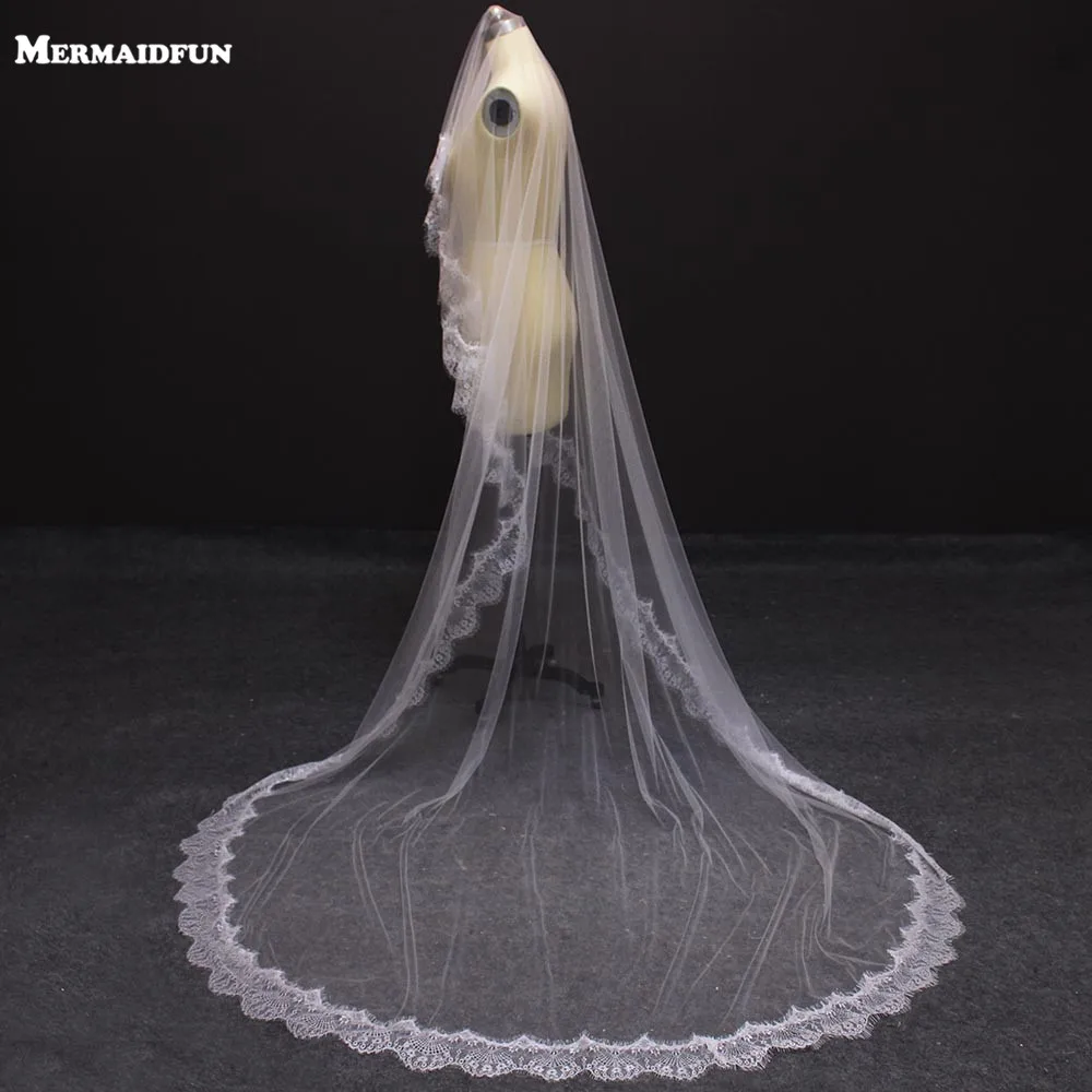 Real Photos Eyelash Lace Edge One Tier Mantilla Wedding Veil WITHOUT Comb Elegant New Bridal Veil Velos De Novia
Real Photos Eyelash Lace Edge One Tier Mantilla Wedding Veil WITHOUT Comb Elegant New Bridal Veil Velos De Novia