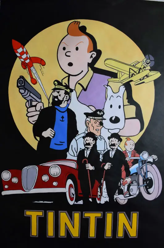 100% Hand Painted Modern Cartoon Oil Painting on Canvas TinTin Oil Canvas Painting Wall Art Painting Picture for Living Room
100% Hand Painted Modern Cartoon Oil Painting on Canvas TinTin Oil Canvas Painting Wall Art Painting Picture for Living Room