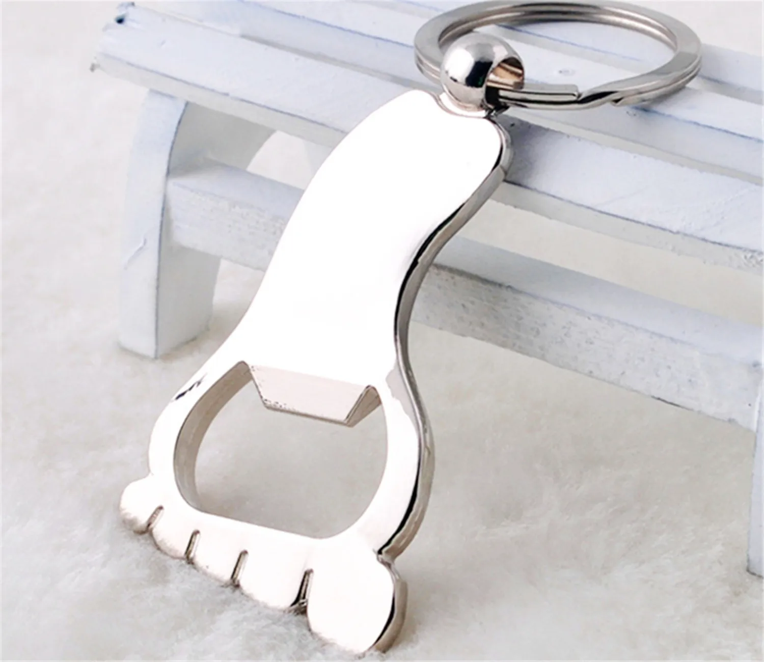 Hot Sale 30mm Ring Creative Gift Keychain Big Foot opener Keyring ,60x40x4mm Foot Pendant
Hot Sale 30mm Ring Creative Gift Keychain Big Foot opener Keyring ,60x40x4mm Foot Pendant
