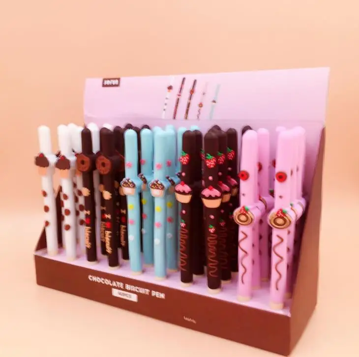 5 Pcs/set Cute Chocolate Cake Biscuit Donut Gel Pens Black Color Inked Signature Pens Stationery Office School Supplies
5 Pcs/set Cute Chocolate Cake Biscuit Donut Gel Pens Black Color Inked Signature Pens Stationery Office School Supplies
