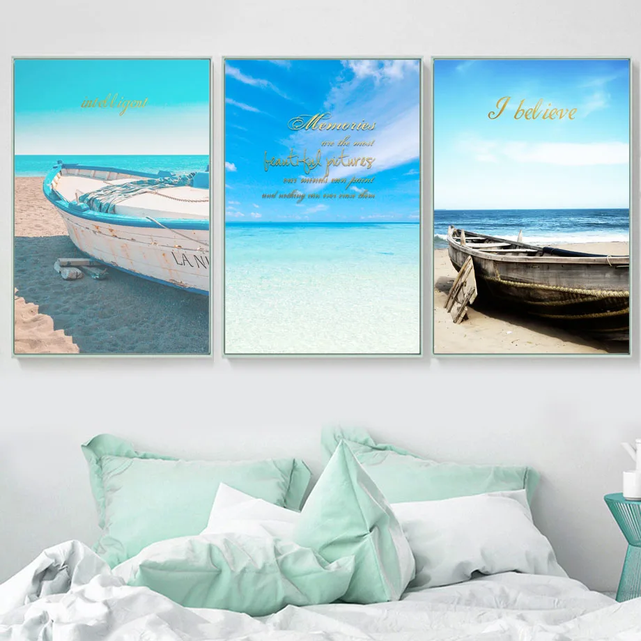 Blue Sky Sea Beach Ship Landscape Wall Art Canvas Painting Nordic Posters And Prints Decoration Pictures For Living Room Decor
Blue Sky Sea Beach Ship Landscape Wall Art Canvas Painting Nordic Posters And Prints Decoration Pictures For Living Room Decor