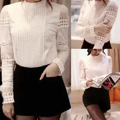 Vintage Women Ladies Hollow Out Lace Blouse Loose Casual Cotton Long Sleeve Shirt Tops Blouse
Vintage Women Ladies Hollow Out Lace Blouse Loose Casual Cotton Long Sleeve Shirt Tops Blouse
