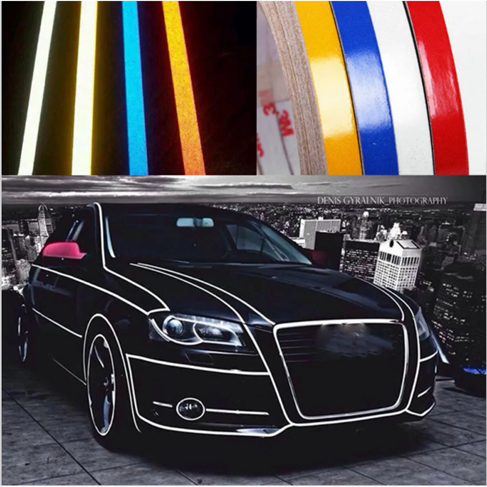 Reflective Tape Stickers Car styling 5 Meters Car decoration For Motorcycle for Seat Leon 1 2 3 MK3 for Audi A4 B8 B9
Reflective Tape Stickers Car styling 5 Meters Car decoration For Motorcycle for Seat Leon 1 2 3 MK3 for Audi A4 B8 B9