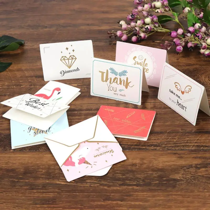 30 Pcs/lot Creative Mini Paper Gift Card with Envelope Birthday Christmas Greeting Card Teacher's Day Small Gift Card
30 Pcs/lot Creative Mini Paper Gift Card with Envelope Birthday Christmas Greeting Card Teacher's Day Small Gift Card