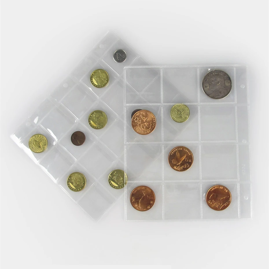3Hole 12/20 coin Sheets inside page general transparent PVC sheets for Paper money album loose-leaf inners of coin holders hot
3Hole 12/20 coin Sheets inside page general transparent PVC sheets for Paper money album loose-leaf inners of coin holders hot