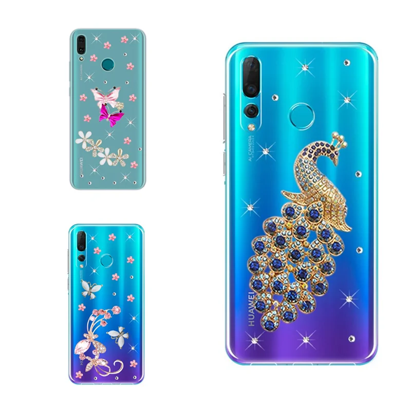 Для Huawei P Smart Z 2019 2020 Y9 Y7 Prime чехол для телефона Бабочка Цветы задняя крышка Y6p Honor 9A 8A