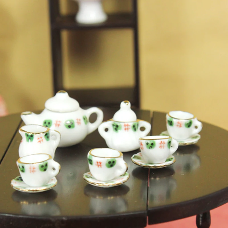 G07-X195 children baby gift Toy 1:12 Dollhouse mini Furniture Miniature rement Doll accessories green flower tea pot set
G07-X195 children baby gift Toy 1:12 Dollhouse mini Furniture Miniature rement Doll accessories green flower tea pot set