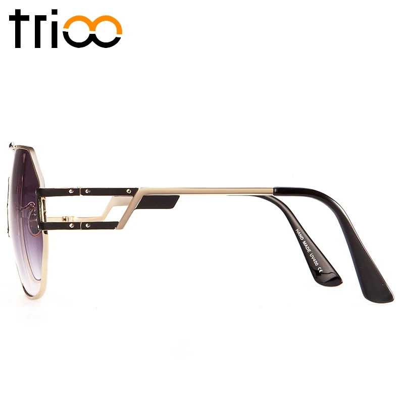 TRIOO Luxury Designer Sunglasses Men Gradient Cool Square Sun Glasses For New High Quality Gold Frame Male Shades | Аксессуары для