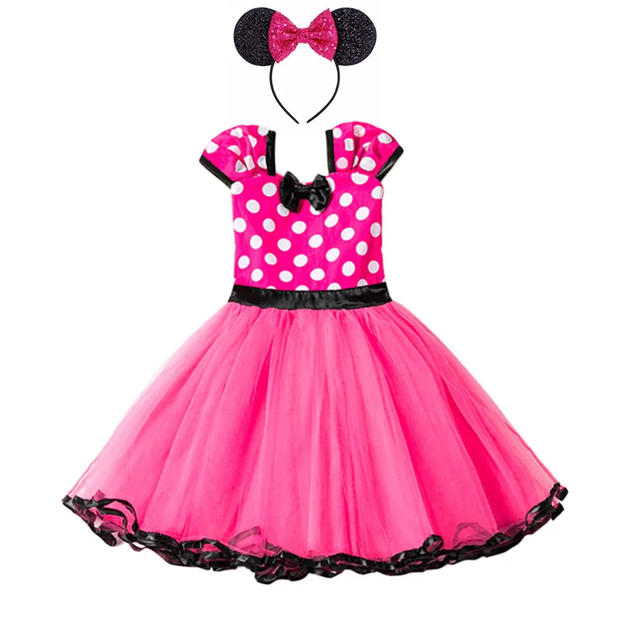 Cute Girls Mickey Cartoon Tutu Dress Baby Minnie Crochet Tulle Tutus with White Dots Bow and Headband Kids Party Cosplay Dresses
Cute Girls Mickey Cartoon Tutu Dress Baby Minnie Crochet Tulle Tutus with White Dots Bow and Headband Kids Party Cosplay Dresses