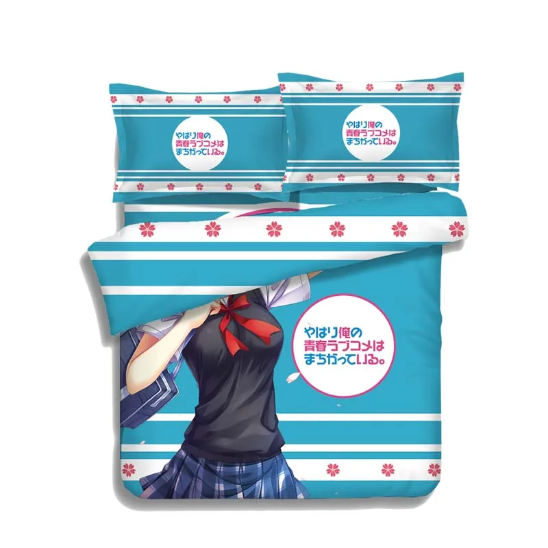 Japan Anime my youth romantic comedy is wrong as i expected Yuigahama Yui 4pcs Bed Linen Bed Sheets Duvet Cover Set
Japan Anime my youth romantic comedy is wrong as i expected Yuigahama Yui 4pcs Bed Linen Bed Sheets Duvet Cover Set