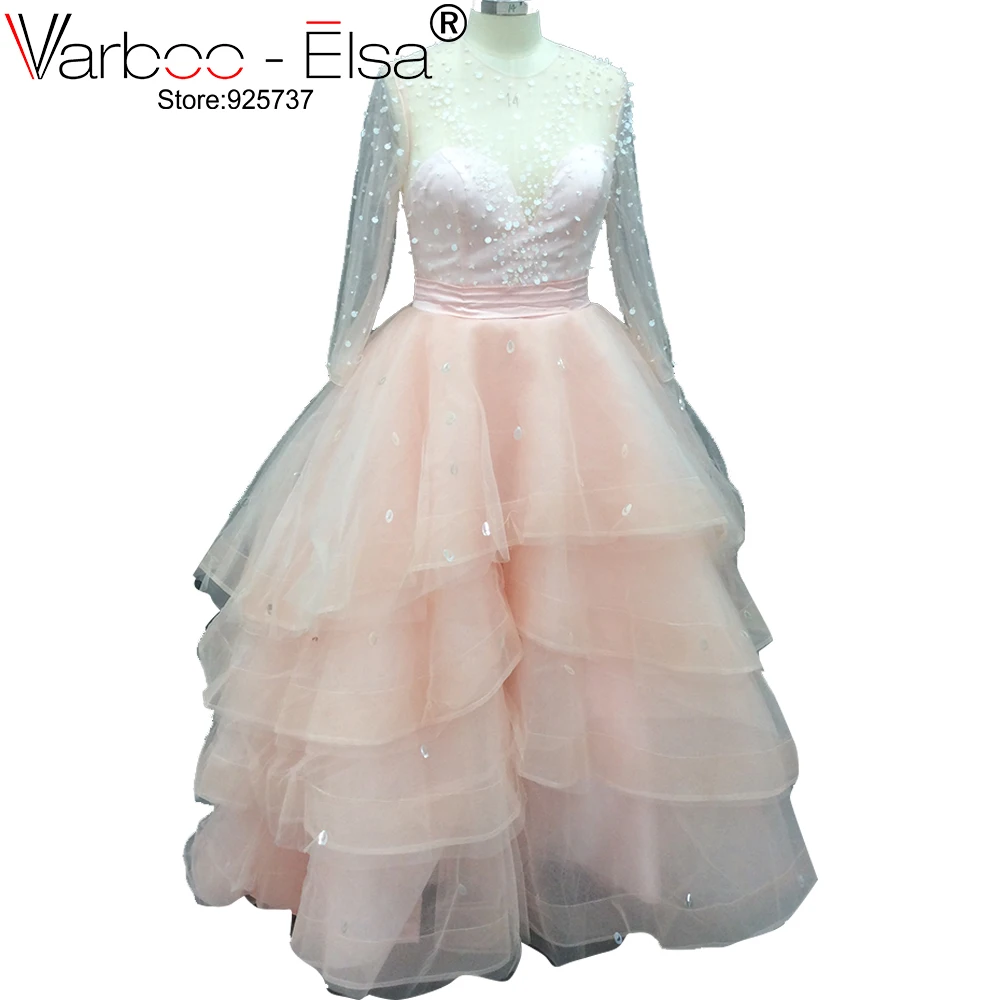 VARBOO_ELSA Robe De Soiree Longue Zipper Back Floor Length Long Sleeve Ball Gown Luxury Pink Sweet Evening Dresses Real Photos
VARBOO_ELSA Robe De Soiree Longue Zipper Back Floor Length Long Sleeve Ball Gown Luxury Pink Sweet Evening Dresses Real Photos