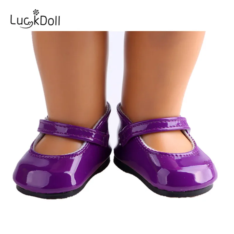 LUCKDOLL кожаная танцевальная обувь подходит для 18 дюймов Американский 43 см BabyDoll