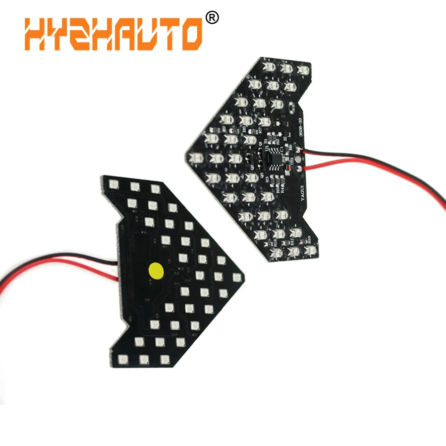 HYZHAUTO 2PCS 33 SMD Arrow Shape LED Turn Signal Light Flowing Auto Rearview Mirror Indicator Lights Yellow Red DC12V
HYZHAUTO 2PCS 33 SMD Arrow Shape LED Turn Signal Light Flowing Auto Rearview Mirror Indicator Lights Yellow Red DC12V