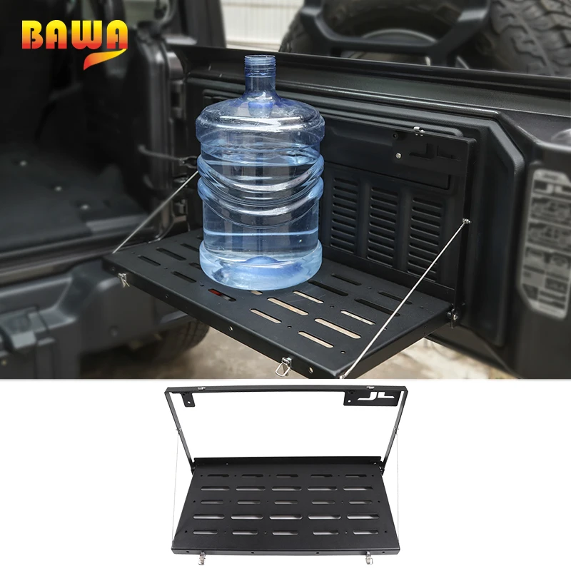 Tailgate Table Rear Door Foldable Shelf Foldable Storage Rack Parts Accessories for Jeep Wrangler JL 2018 2019 2020 2021 2022
Tailgate Table Rear Door Foldable Shelf Foldable Storage Rack Parts Accessories for Jeep Wrangler JL 2018 2019 2020 2021 2022