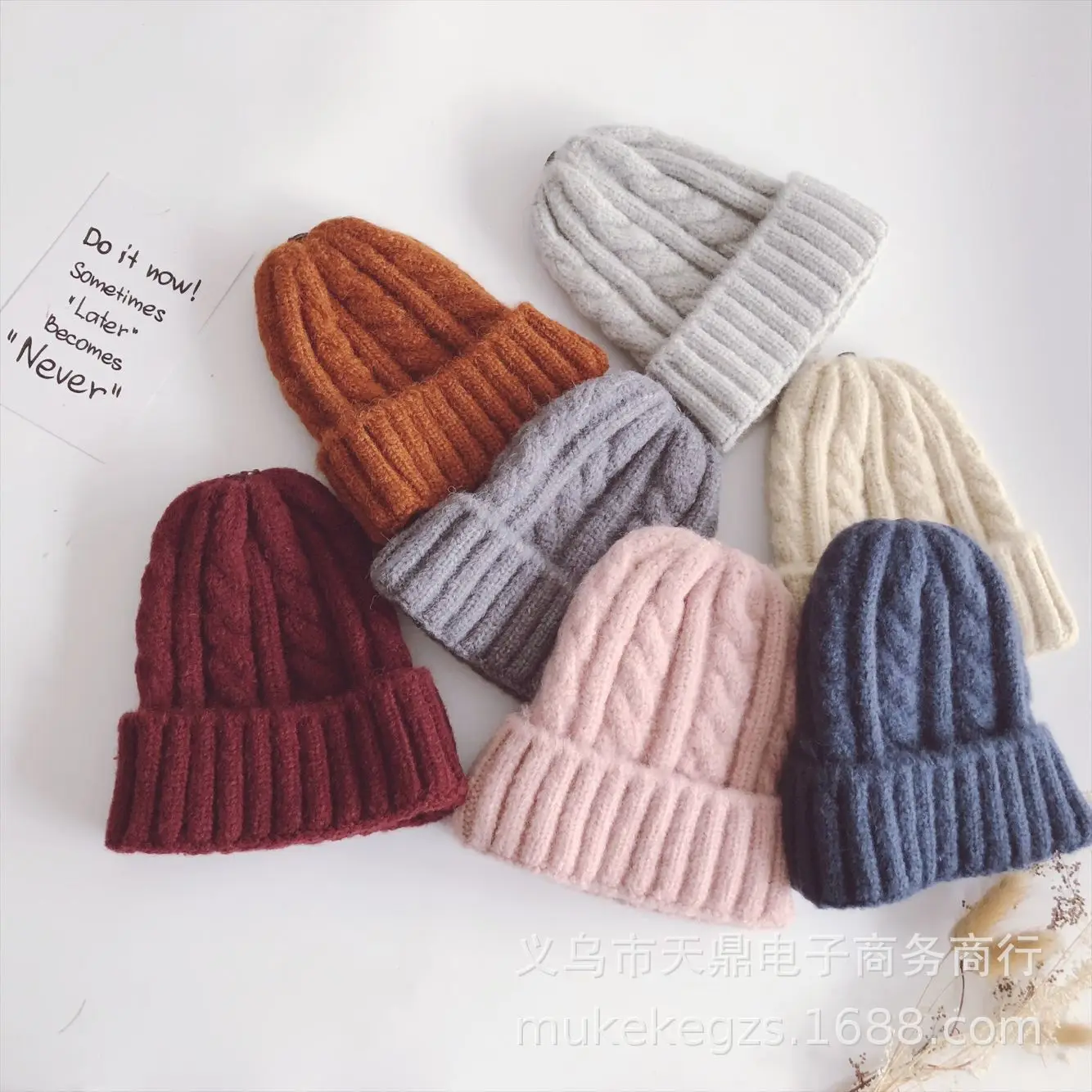 Fashion Thick Twist Thread Knitted Hat Children Female Artificial Winter Hats Caps Girl Women Thread Knit Beanies
Fashion Thick Twist Thread Knitted Hat Children Female Artificial Winter Hats Caps Girl Women Thread Knit Beanies