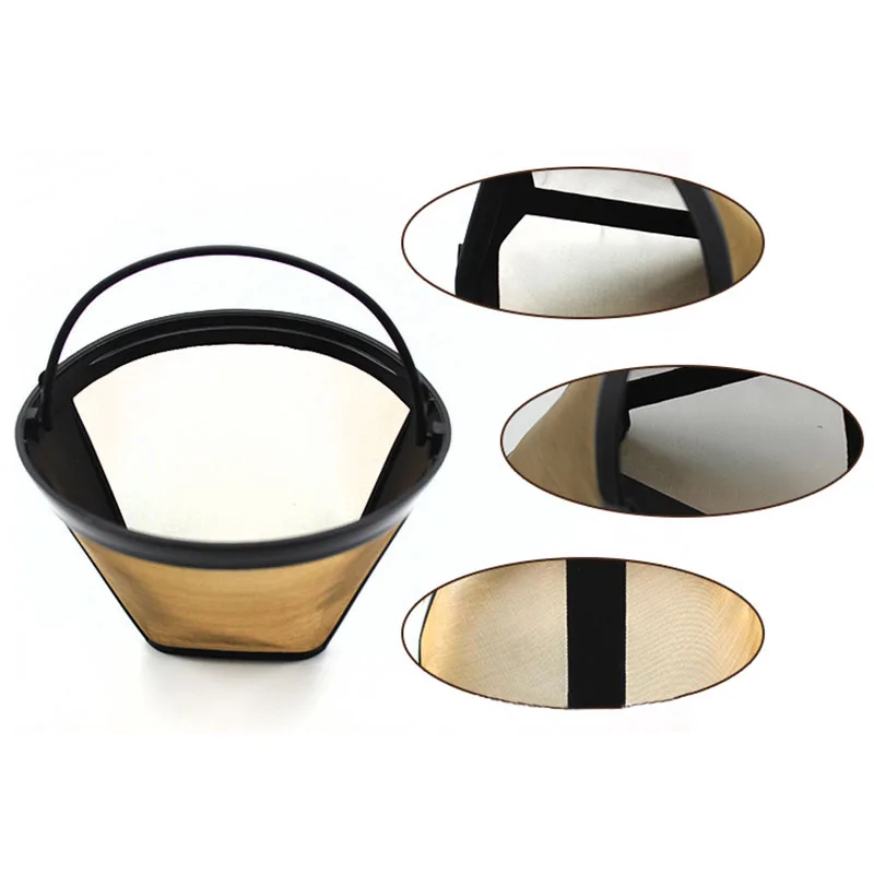 Handmade Reusable Coffee Maker Accessories 1 pcs Stainless Steel Kitchenware Cone-Style Kitchen Gadgets Coffee Filter
Handmade Reusable Coffee Maker Accessories 1 pcs Stainless Steel Kitchenware Cone-Style Kitchen Gadgets Coffee Filter