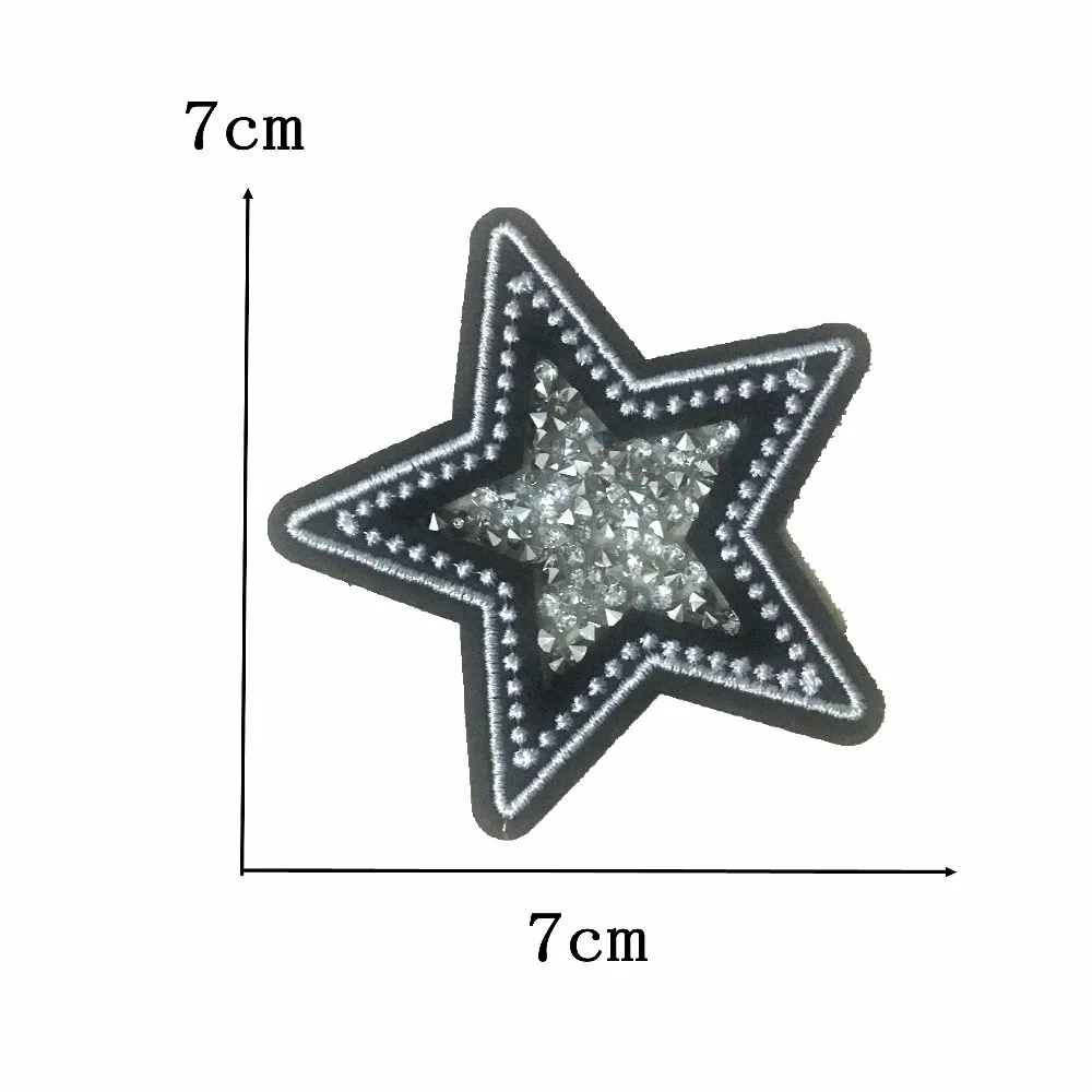 5PC 3D Rhinestones Star Patches Iron on Embroidered Patch for Clothes Backpack Beaded Embroidery Appliques Patch DIY Accessories
5PC 3D Rhinestones Star Patches Iron on Embroidered Patch for Clothes Backpack Beaded Embroidery Appliques Patch DIY Accessories