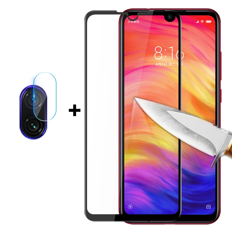Закаленное стекло 2 в 1 защитная пленка для объектива камеры Xiaomi Redmi 7 Note Pro 7A 5.45
