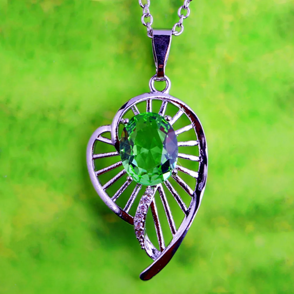 JROSE Wholesale Pretty Fashion Oval Cut Green Blue Cubic Zirconia Jewelry Silver Pendant No Chain Necklace For Women Wedding
JROSE Wholesale Pretty Fashion Oval Cut Green Blue Cubic Zirconia Jewelry Silver Pendant No Chain Necklace For Women Wedding